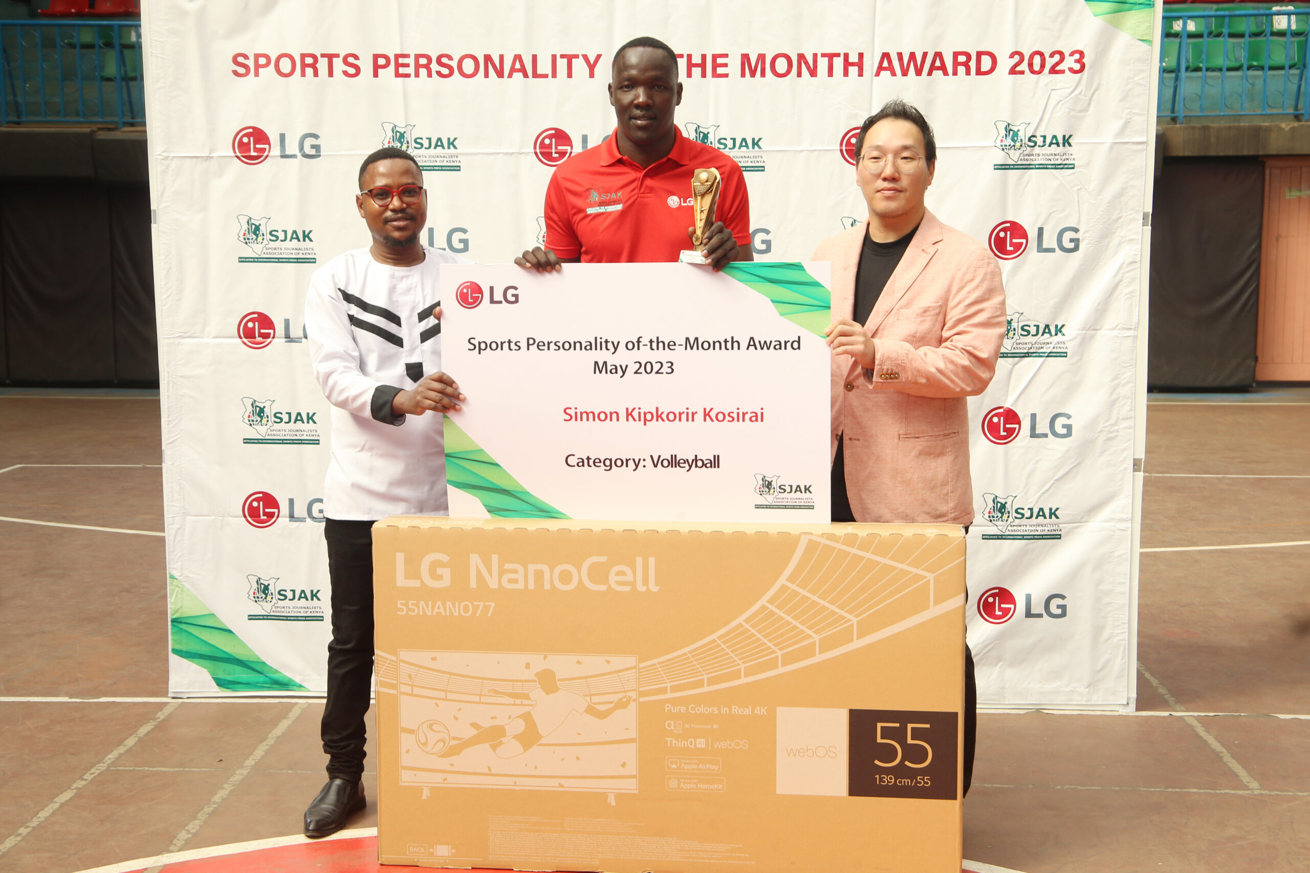 Wafalme Stars middle blocker Simion Kipkorir has been named the LG/SJAK Sports Personality of May for making history as the first Kenyan player to win the Confederation of African Volleyball (CAVB) men’s club championship.