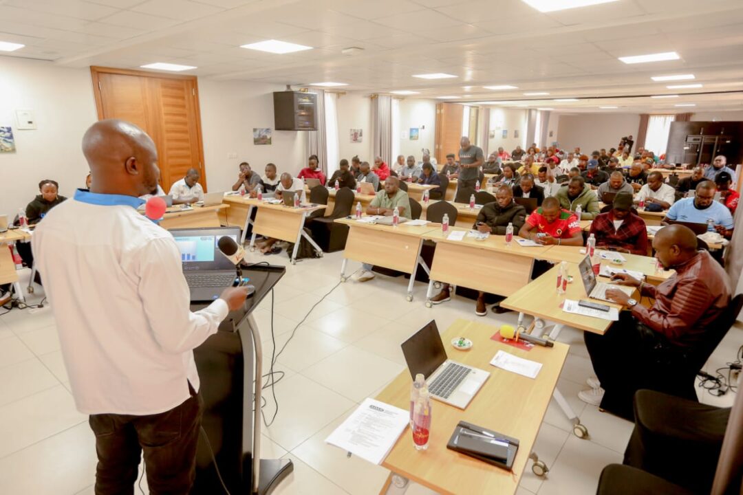 ADAK Head of Anti-Doping Education and Research Dr. Martin Sisa during the SJAK Anti-Doping workshop in Naivasha