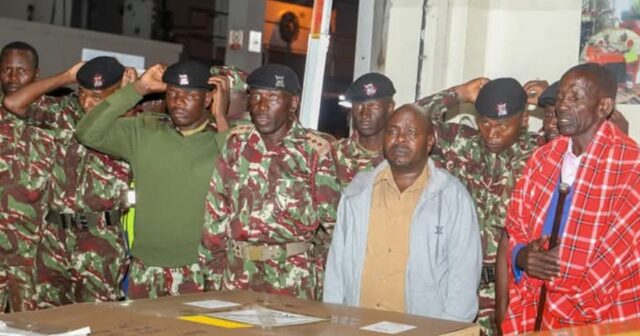 The remains of Officer Samuel Tompoi Kaetuai, who died while on a peacekeeping mission in Haiti, arrived in Nairobi on Monday evening.