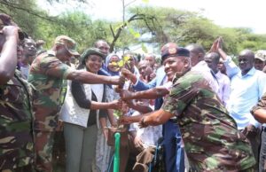 KDF Joins Locals in Planting Trees as CS Soipan Leads Isiolo Greening Effort