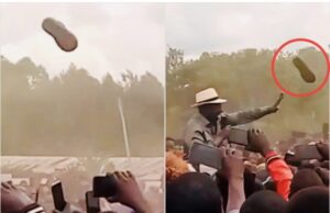 President Ruto Dodges Flying Croc in Shocking Scene