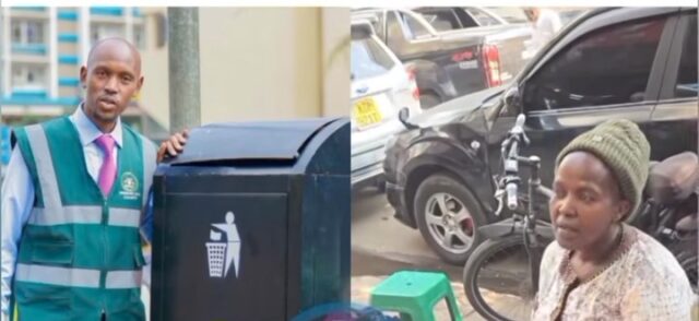 A viral video shows a Nairobi hawker boldly confronting City Hall Chief Officer Geoffrey Mosiria.