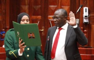 Erastus Ethekon Sworn In as New IEBC Chairperson Alongside 6 Commissioners Erastus Ethekon Sworn In as New IEBC Chairperson Alongside 6 Commissioners