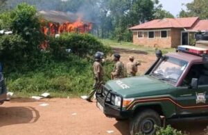 Protesters Torch Mawego Police Station While Marching With Ojwang’s Coffin Protesters set the Mawego Police Station on fire while carrying Ojwang’s coffin