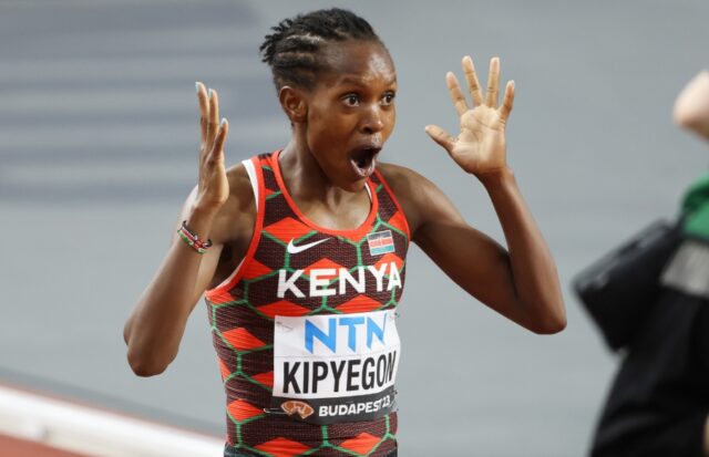 Faith Kipyegon broke her own 1500m world record with 3:48.68.