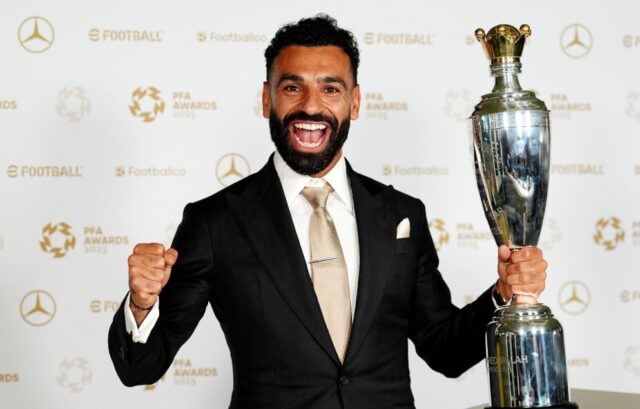 Mohamed Salah Makes History with Third PFA Player of the Year Award
