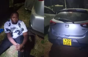 Nairobi Taxi Driver Arrested Over Ksh500,000 Theft Taxi driver Fred Atandi Morara arrested by DCI for stealing Ksh500,000 from a client. Incident happened on August 8, 2025, after he lured the client with a cheaper ride to Lavington. He allegedly vanished with the client’s phone and transferred money to different accounts. Police recovered a Mazda Demio with fake number plates, SIM cards, and a sisal rope. Case comes amid a wider crackdown where eight gang suspects were nabbed in Makueni County.