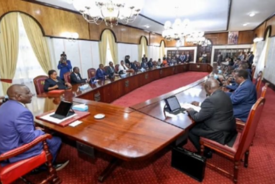 Cabinet Orders Major Cleanup of Government Payroll After Audit Exposes Massive Irregularities A Cabinet meeting in session, as the government moves to streamline the public payroll after an audit exposed major irregularities. Photo Credit: Courtesy | State House Kenya