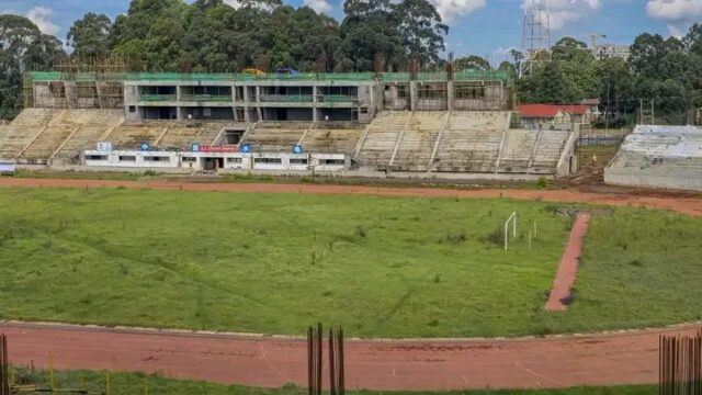 Perimeter fence construction near the cemetery at Kipchoge Keino Stadium Image Credits: File Photo