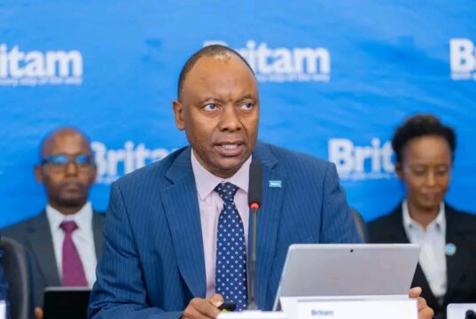 Britam Profit Surges to Sh3.8 Billion in Strong Half-Year Performance Britam Group CEO Tom Gitogo during the release of the company's 2026 half-year financial results. Credit: Britam