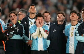 Lionel Messi Bids Emotional Farewell to Argentina After 21 Years Lionel Messi acknowledges supporters during his emotional farewell to the Argentina national team. Credit: AFA / Courtesy